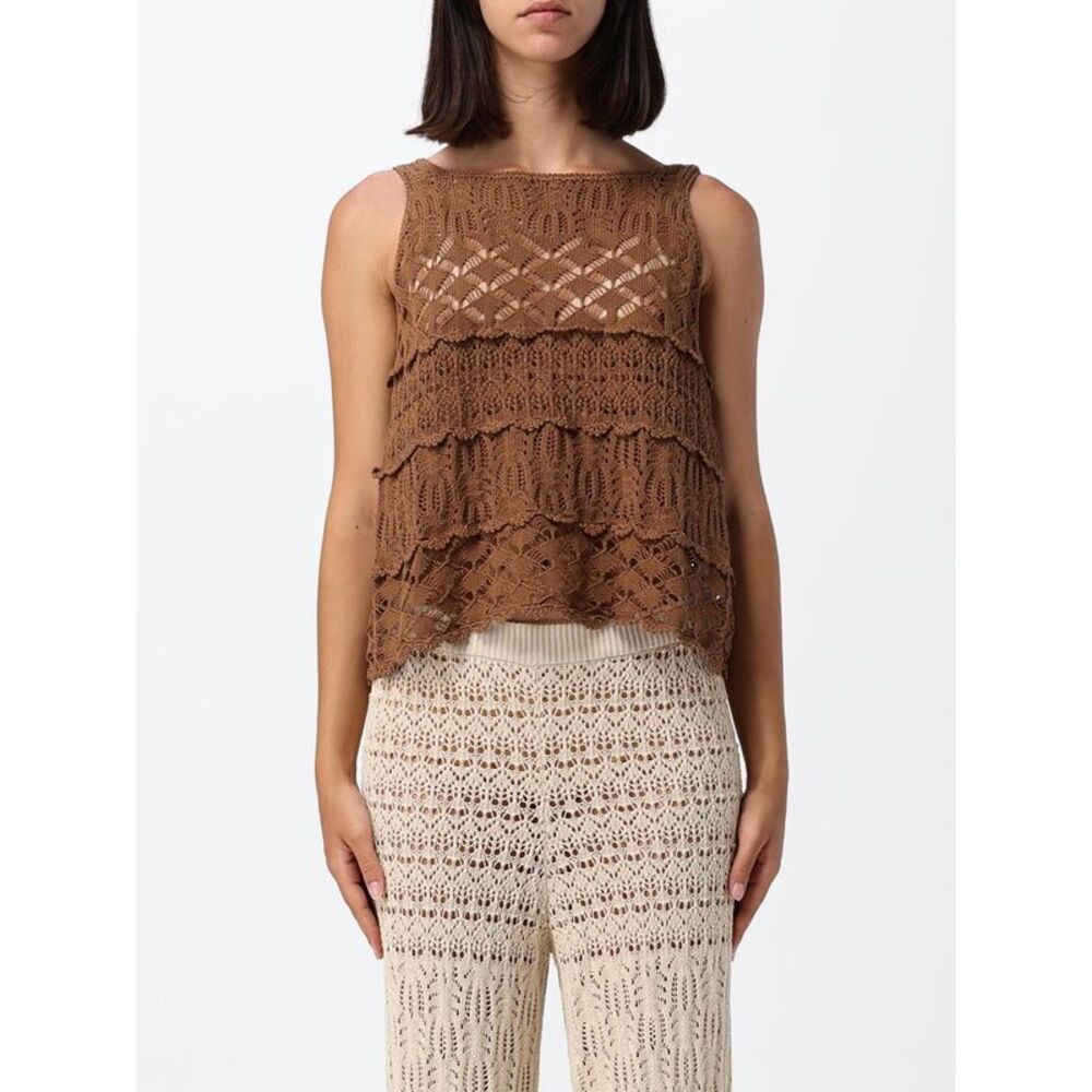 Semicouture Top Woman Beige